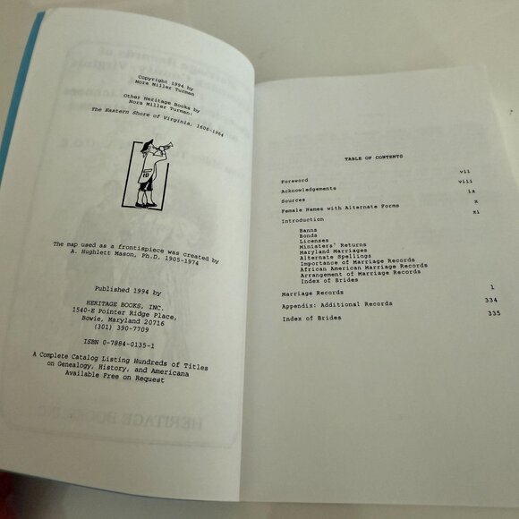 Marriage Records Of Accomack County Virginia 1776-1854 By Nora Miller Turman - Picture 5 of 5